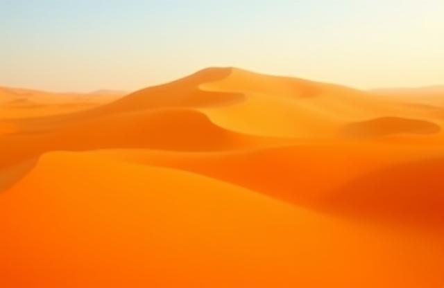 Vast sand dunes in Jaisalmer, Rajasthan