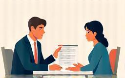Illustration of two people discussing a film script during a consultation