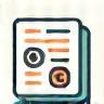Icon representing permit acquisition and liaison services